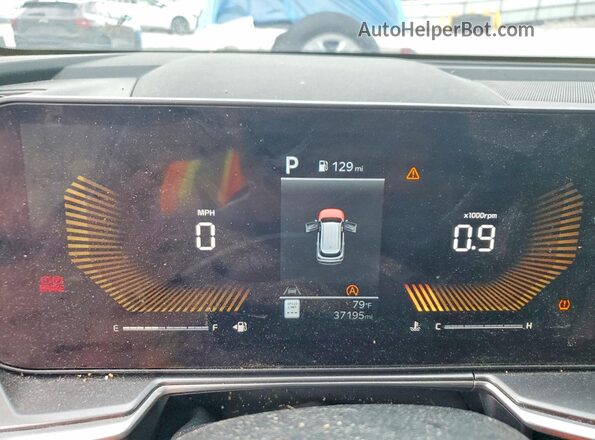 5XYRL4JC2SG354730 2025 KIA SORENTO Gray Вид щитка приладів