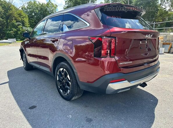 5XYRLDJC7RG274608 2024 KIA SORENTO Red Задня ліва чверть