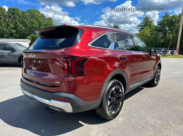 5XYRLDJC7RG274608 2024 KIA SORENTO Red Задня права чверть