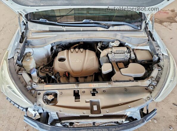 5XYZT3LB0GG342047 2016 HYUNDAI SANTA Silver Вид задньої частини салону