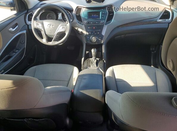5XYZT3LB4HG402770 2017 HYUNDAI SANTA Black წინა პანელის ხედი
