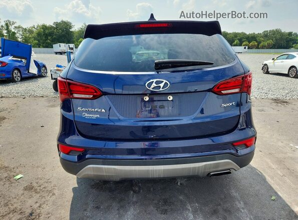 5XYZT3LB4HG494835 2017 HYUNDAI SANTA Blue Հետևի տեսք