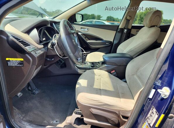 5XYZT3LB4HG494835 2017 HYUNDAI SANTA Blue Սալոնի դիմացի տեսք