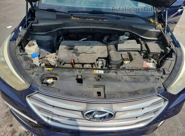 5XYZT3LB4HG494835 2017 HYUNDAI SANTA Blue Սալոնի հետևի տեսք
