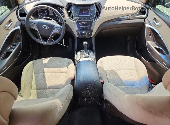 5XYZT3LB4HG494835 2017 HYUNDAI SANTA Blue Առջևի վահանակի տեսք
