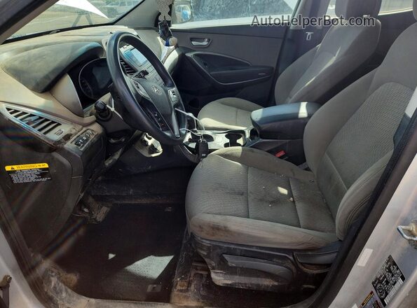 5XYZT3LB6JG524293 2018 HYUNDAI SANTA Серебряный Вид салона спереди