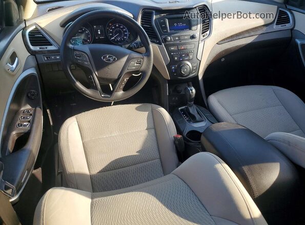 5XYZT3LB7HG469217 2017 HYUNDAI SANTA Blue Dashboard view