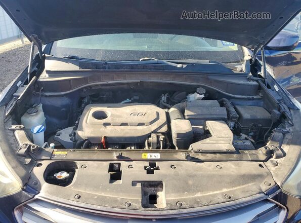 5XYZT3LB7HG469217 2017 HYUNDAI SANTA Blue Rear interior view