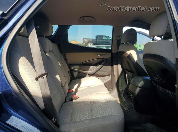 5XYZT3LB7HG469217 2017 HYUNDAI SANTA Blue Rear seats view