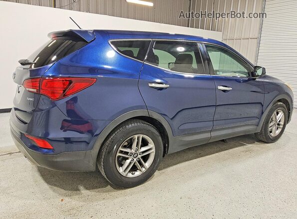 5XYZT3LB7JG524223 2018 HYUNDAI SANTA Blue Rear right