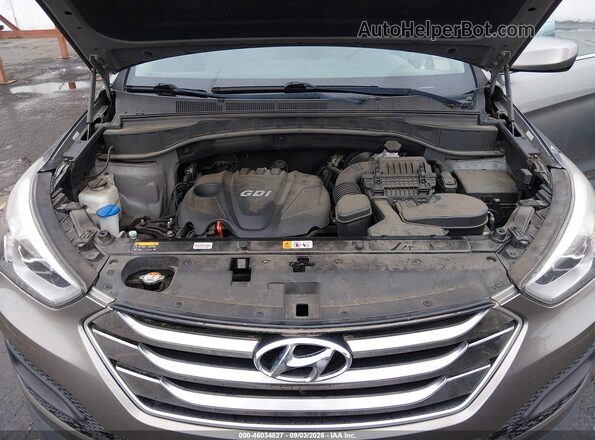 5XYZTDLB0GG340093 2016 HYUNDAI SANTA FE SPORT Gray Widok z tyłu