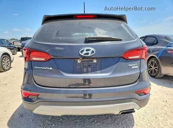 5XYZTDLB0JG559739 2018 HYUNDAI SANTA Gray Вид ззаду