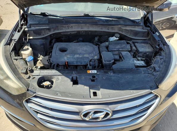5XYZTDLB0JG559739 2018 HYUNDAI SANTA Gray Вид підкапотного простору