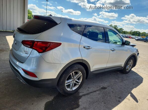 5XYZTDLB9JG548805 2018 HYUNDAI SANTA Silver Հետևի աջ
