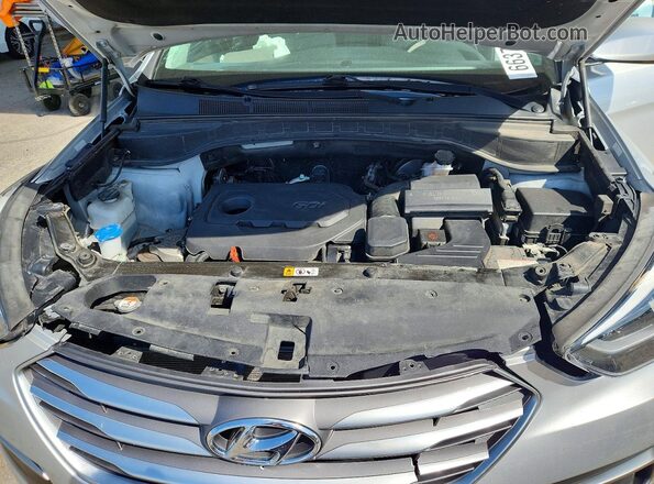 5XYZTDLB9JG548805 2018 HYUNDAI SANTA Silver Սալոնի հետևի տեսք