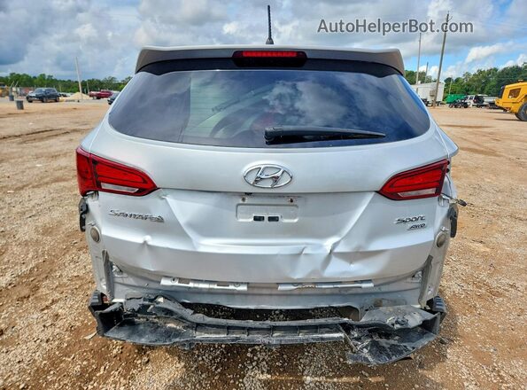 5XYZTDLB9JG557410 2018 HYUNDAI SANTA Silver Vista trasera