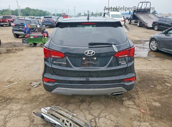 5XYZTDLBXJG560655 2018 HYUNDAI SANTA Black Widok z tyłu