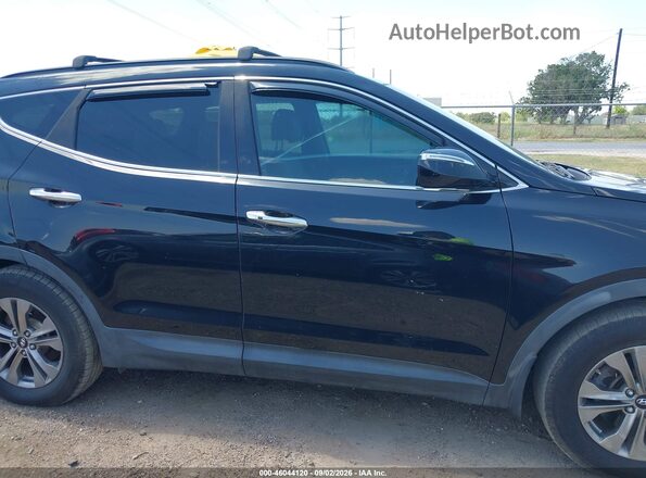 5XYZU3LB1GG306672 2016 HYUNDAI SANTA FE SPORT Black Widok wnętrza z tyłu