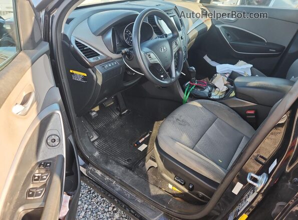 5XYZU3LB2HG406698 2017 HYUNDAI SANTA Black Առջևի վահանակի տեսք