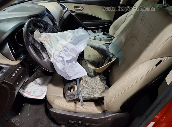 5XYZU3LB3HG416771 2017 HYUNDAI SANTA Orange Widok wnętrza z przodu