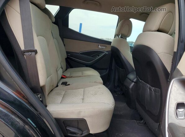 5XYZU3LB4HG436706 2017 HYUNDAI SANTA Black უკანა სალონის ხედი