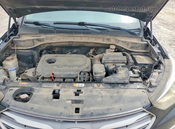 5XYZU3LB4HG436706 2017 HYUNDAI SANTA Black ძრავის განყოფილების ხედი
