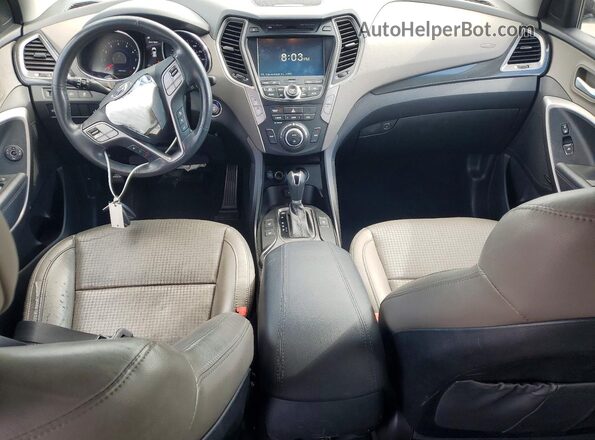 5XYZU3LB6GG306733 2016 HYUNDAI SANTA Белый Вид панели приборов