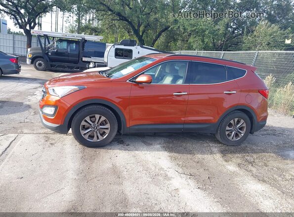 5XYZU3LB8GG334713 2016 HYUNDAI SANTA FE SPORT Orange Widok wnętrza 360 stopni