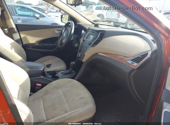 5XYZU3LB8GG334713 2016 HYUNDAI SANTA FE SPORT Orange Widok wnętrza z przodu