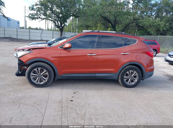 5XYZU3LB9GG336762 2016 HYUNDAI SANTA FE SPORT Orange Widok wnętrza z tyłu