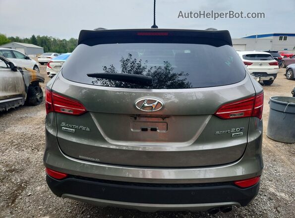 5XYZUDLA4GG322183 2016 HYUNDAI SANTA Gray Հետևի տեսք