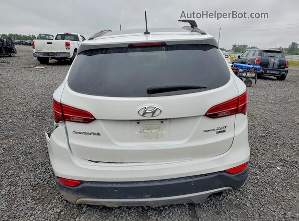 5XYZUDLA9GG322227 2016 HYUNDAI SANTA White Вид ззаду