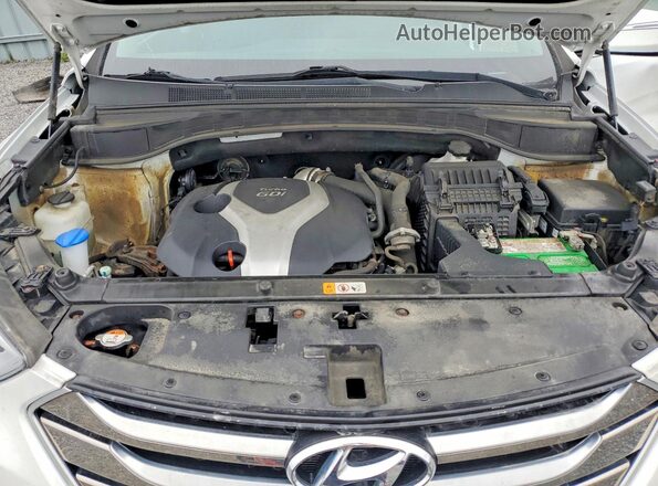 5XYZUDLA9GG322227 2016 HYUNDAI SANTA White Вид підкапотного простору