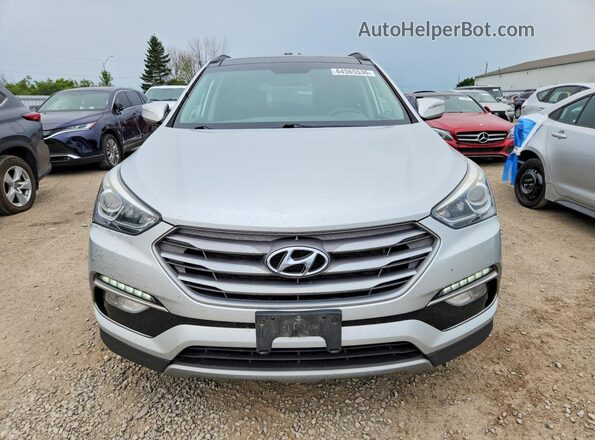 5XYZUDLB0HG455520 2017 HYUNDAI SANTA Silver Widok z przodu