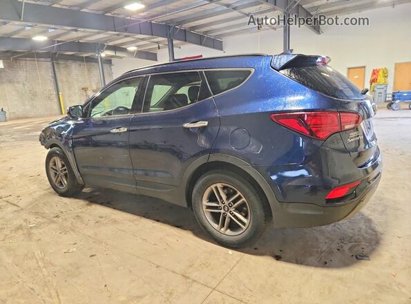 5XYZUDLB1JG546849 2018 HYUNDAI SANTA Blue Задня ліва чверть