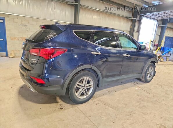 5XYZUDLB1JG546849 2018 HYUNDAI SANTA Blue Задня права чверть