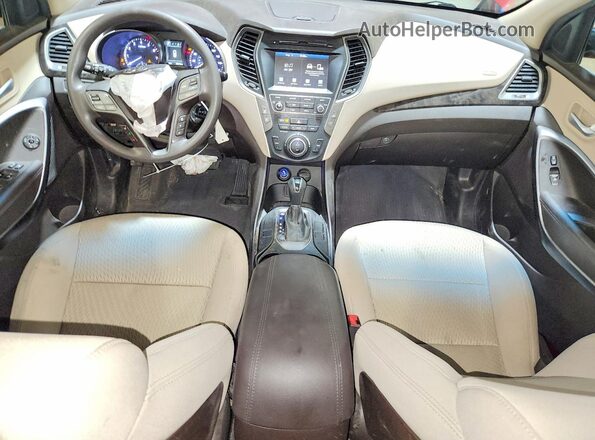 5XYZUDLB5HG390857 2017 HYUNDAI SANTA Red Widok deski rozdzielczej