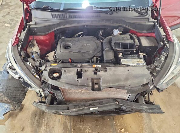 5XYZUDLB5HG390857 2017 HYUNDAI SANTA Red Widok komory silnika
