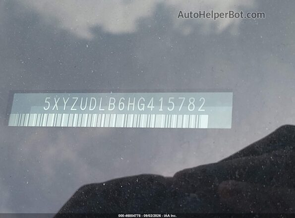 5XYZUDLB6HG415782 2017 HYUNDAI SANTA FE SPORT White 
