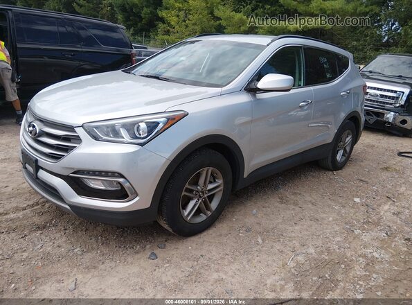 5XYZUDLB8HG385443 2017 HYUNDAI SANTA FE SPORT Silver Передня ліва чверть