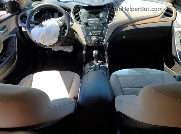 5XYZUDLB9GG313486 2016 HYUNDAI SANTA Black Вид панелі приладів