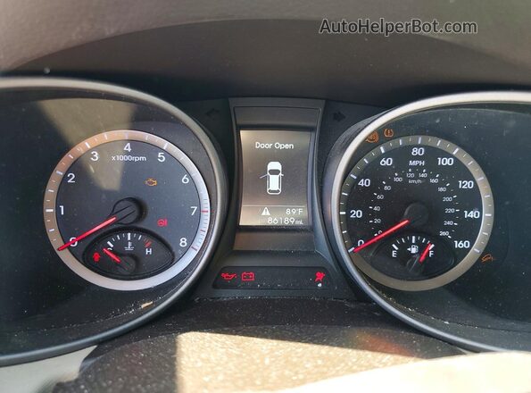 5XYZUDLB9GG313486 2016 HYUNDAI SANTA Black Вид щитка приладів
