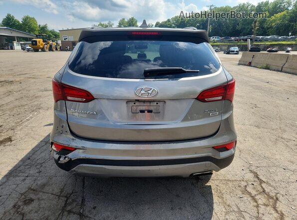 5XYZUDLBXHG378882 2017 HYUNDAI SANTA Gray Вид ззаду