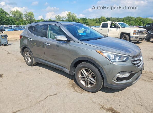 5XYZUDLBXHG378882 2017 HYUNDAI SANTA Gray Передня права чверть