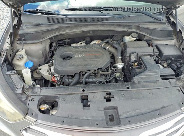 5XYZW4LA3HG384606 2017 HYUNDAI SANTA Gray Widok wnętrza z tyłu
