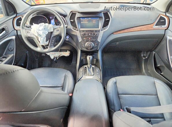 5XYZW4LA7JG533704 2018 HYUNDAI SANTA Синий Вид панели приборов