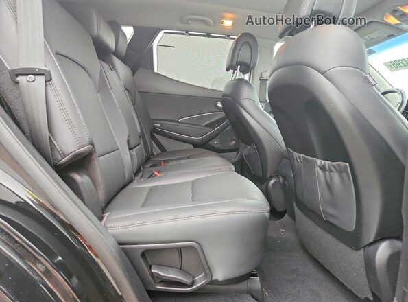 5XYZWDLA2JG535148 2018 HYUNDAI SANTA Black უკანა სალონის ხედი