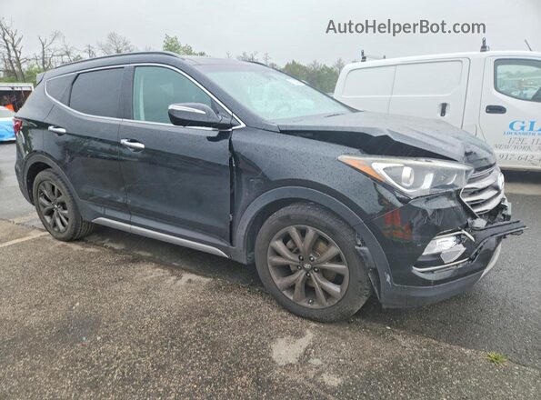 5XYZWDLA2JG535148 2018 HYUNDAI SANTA Black წინა მარჯვენა
