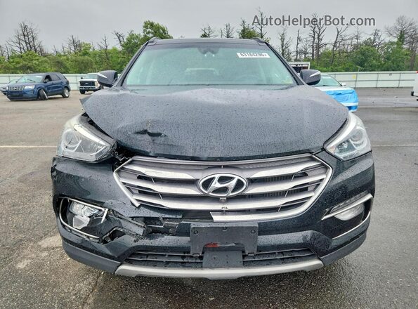 5XYZWDLA2JG535148 2018 HYUNDAI SANTA Black წინა ხედი