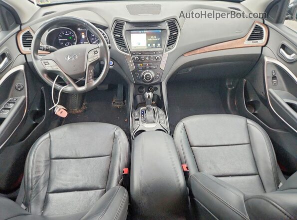 5XYZWDLA2JG535148 2018 HYUNDAI SANTA Black წინა პანელის ხედი